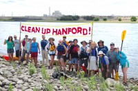 Columbia Riverkeeper Paddle Trip on the Hanford Reach on July 26, 2015. Riverkeeper hosts this paddle trip annually as an opportunity to educate the public about Hanford’s cleanup. Photo by Sara Quinn