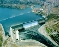 Grand Coulee Dam, photo by U.S. Bureau of Reclamation.