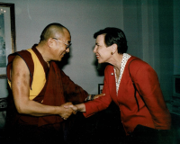 Dalai Lama and Elizabeth Furse