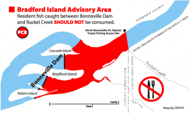 fish advisory, bradford island