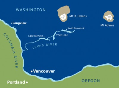 Lewis River Map