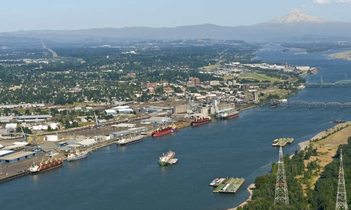 aerial, photo by Port of Vancouver