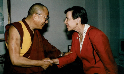 Dalai Lama and Elizabeth Furse