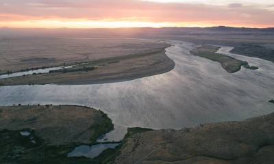 Hanford sunset river