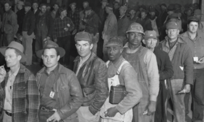 Hanford’s workforce included around 15,000 Black people fleeing the Jim Crow South, but these workers were paid less and not offered full-time employment. Photo from 1944.