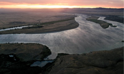 arial view of Columbia River