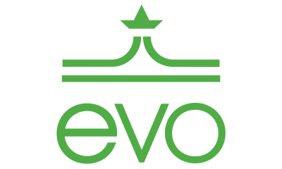 The writing "evo"