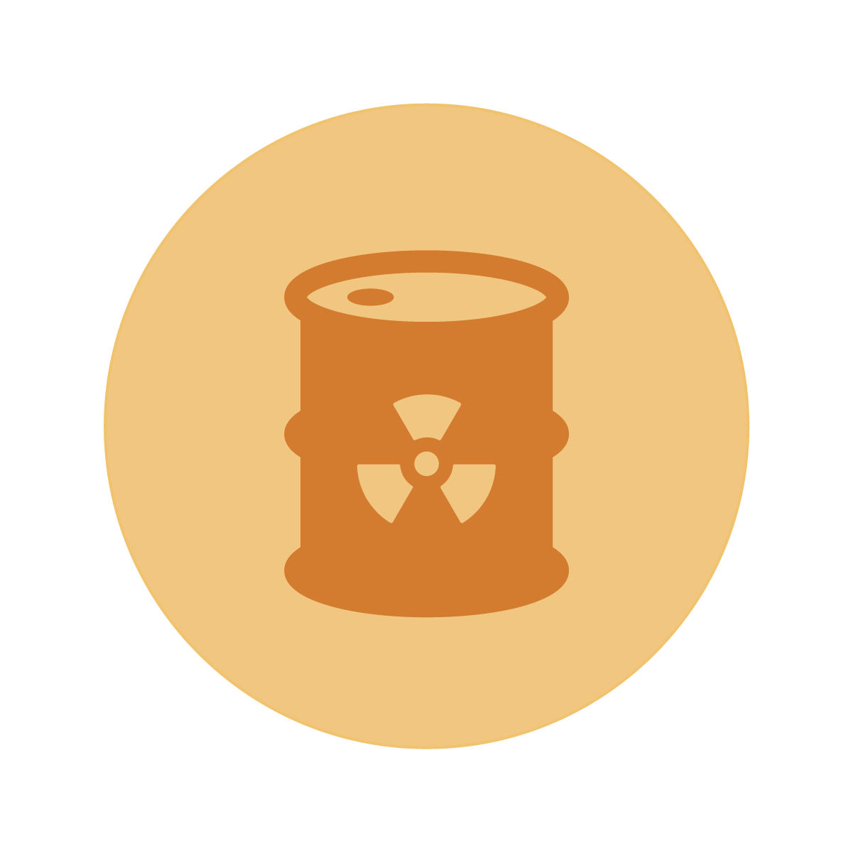 nuclear waste barrel icon